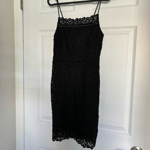 Mango lace black dress